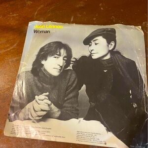 Jonh Lennon’s  45 record Woman and Beautiful Boys